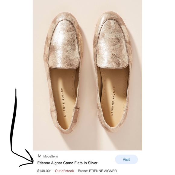 Etienne Aigner Shoes - Anthropologie, designer; Etienne Aigner camo flats